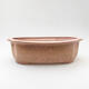 Ceramic bonsai bowl 23.5 x 20 x 7.5 cm, color pink - 1/3