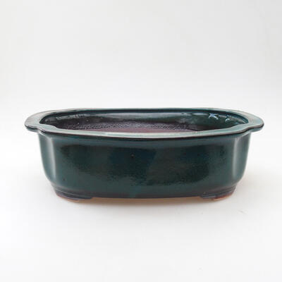 Ceramic bonsai bowl 23 x 20 x 7.5 cm, color green - 1
