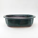 Ceramic bonsai bowl 23 x 20 x 7.5 cm, color green - 1/3