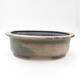 Ceramic bonsai bowl 24.5 x 20 x 8 cm, color green - 1/3