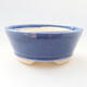 Ceramic bonsai bowl 12 x 12 x 4.5 cm, color blue - 1/3