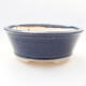 Ceramic bonsai bowl 10.5 x 10.5 x 4 cm, color blue - 1/3