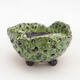 Ceramic shell 8.5 x 8 x 6 cm, color green - 1/3