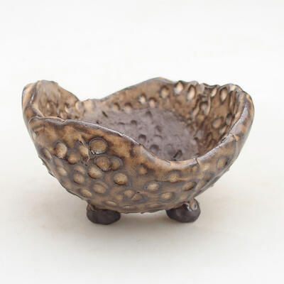 Ceramic shell 8 x 8 x 5.5 cm, brown color - 1