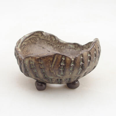 Ceramic shell 8 x 7.5 x 5 cm, color brown - 1