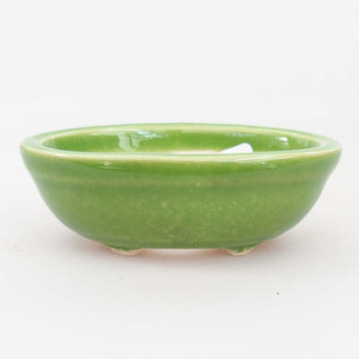 Mini bonsai bowl 7,5 x 5,5 x 2,5 cm, color green - 1