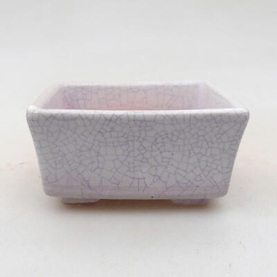 Ceramic bonsai bowl 7 x 7 x 3 cm, crack color - 1
