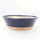 Ceramic bonsai bowl 16 x 16 x 4.5 cm, color blue - 1/3