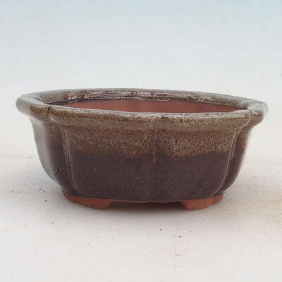 Bonsai bowl 14 x 14 x 5.5 cm, color brown - 1
