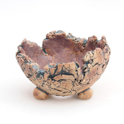 Ceramic Shell 8.5 x 8.5 x 6 cm, gray-blue color - 1