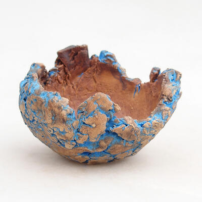 Ceramic Shell 8.5 x 8 x 6.5 cm, gray-blue color - 1
