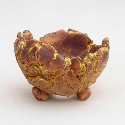 Ceramic Shell 8.5 x 8.5 x 6.5 cm, color gray-yellow - 1