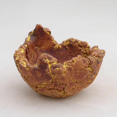 Ceramic Shell 8.5 x 8 x 7.5 cm, color gray-yellow - 1