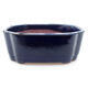 Ceramic bonsai bowl 12 x 9.5 x 4.5 cm, color blue - 1/3