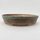 Ceramic bonsai bowl 22.5 x 19.5 x 5 cm, color green - 1/3
