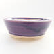 Ceramic bonsai bowl 11.5 x 11.5 x 4 cm, color purple - 1/3