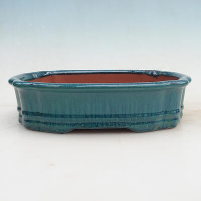 Bonsai bowl 27 x 21 x 6.5 cm, color green - 1