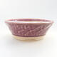 Ceramic bonsai bowl 10 x 10 x 3.5 cm, color purple - 1/3