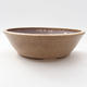 Ceramic bonsai bowl 18.5 x 18.5 x 5.5 cm, brown color - 1/3