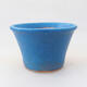 Ceramic bonsai bowl 10 x 10 x 6.5 cm, color blue - 1/3