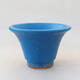 Ceramic bonsai bowl 9.5 x 9.5 x 6.5 cm, color blue - 1/3