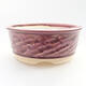 Ceramic bonsai bowl 11 x 11 x 4.5 cm, color purple - 1/3