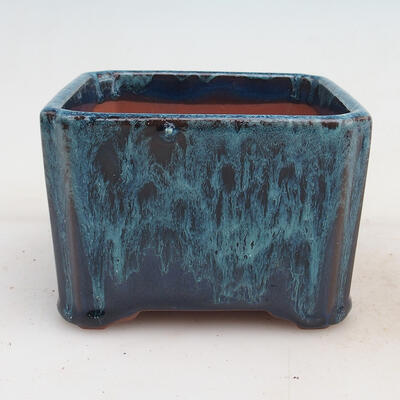 Bonsai bowl 12 x 12 x 8 cm, color blue - 1