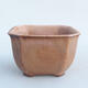 Ceramic bonsai bowl 9 x 9 x 5.5 cm, color pink - 1/3