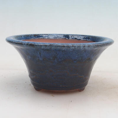 Bonsai bowl 15 x 15 x 7 cm, color blue - 1