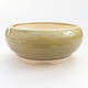 Ceramic bonsai bowl 10.5 x 10.5 x 5 cm, color green - 1/3