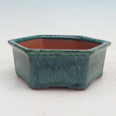 Bonsai bowl 17 x 15 x 6 cm, color green - 1