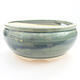 Ceramic bonsai bowl 12 x 12 x 5.5 cm, color green - 1/3