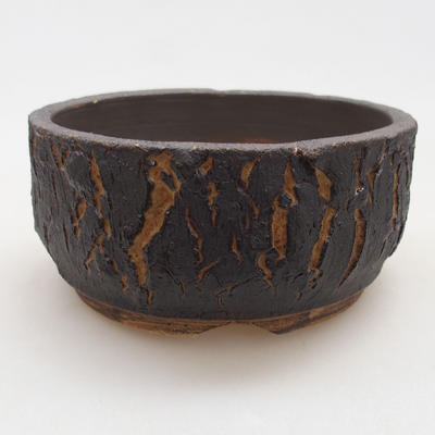 Ceramic bonsai bowl 14 x 14 x 6.5 cm, color cracked - 1