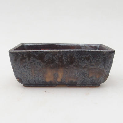 Ceramic bonsai bowl 12 x 9 x 4,5 cm, brown-gold color - 2nd quality - 1