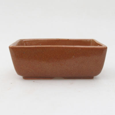 Ceramic bonsai bowl 12 x 9 x 4,5 cm, color brown - 2nd quality - 1