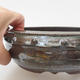 Ceramic bonsai bowl - 17 x 17 x 5,5 cm, color green - 1/3