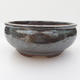 Ceramic bonsai bowl - 16 x 16 x 7 cm, color green - 1/3