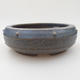Ceramic bonsai bowl - 15 x 15 x 5 cm, color blue - 1/3