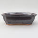 Ceramic bonsai bowl 16 x 12 x 4,5 cm, color brown - 2nd quality - 1/4
