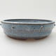 Ceramic bonsai bowl - 18,5 x 18,5 x 5 cm, color blue - 1/3