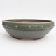 Ceramic bonsai bowl - 24 x 24 x 7 cm, color green - 1/3