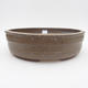 Ceramic bonsai bowl - 24 x 24 x 7 cm, color gray - 1/3