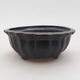 Ceramic bonsai bowl 10.5 x 10.5 x 4.5 cm, gray color - 1/4