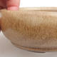 Ceramic bonsai bowl 11 x 11 x 4,5 cm, color beige - 1/3