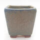 Ceramic bonsai bowl 6 x 6 x 5.5 cm, color blue - 1/3
