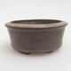 Ceramic bonsai bowl 8 x 8 x 3,5 cm, color green - 1/3