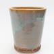 Ceramic bonsai bowl 8 x 8 x 9.5 cm, color gray - 1/3