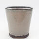 Ceramic bonsai bowl 9 x 9 x 9.5 cm, color gray - 1/3