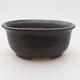Ceramic bonsai bowl 12 x 10 x 5 cm, gray color - 1/4