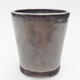 Ceramic bonsai bowl 9.5 x 9.5 x 10.5 cm, color gray - 1/3